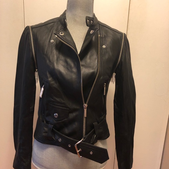 Michael Kors Jackets & Blazers - MICHAEL KORS MOTORCYCLE LEATHER JACKET/VEST